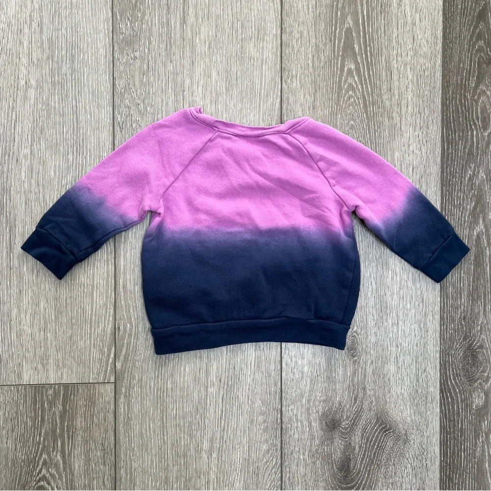 OLD NAVY TIE DYE OMBRE CREWNECK PULLOVER SWEATSHIRT 12-18MO